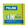 MILAN BLOC NOTAS ADHESIVAS REMOVIBLES 100H 76X76 VERDE FLUORESCENTE