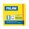 MILAN BLOC NOTAS ADHESIVAS REMOVIBLES 100H 76X76 AMARILLO FLUORESCENTE