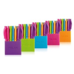 MILAN BOLIGRAFO P1 TOUCH COLOURS SURTIDOS BOTE 24 UD