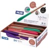 MILAN BOLÍGRAFO STYLUS COPPER CON PUNTERO AZUL 4 COLORES SURTIDOS EXPOSITOR -24U-