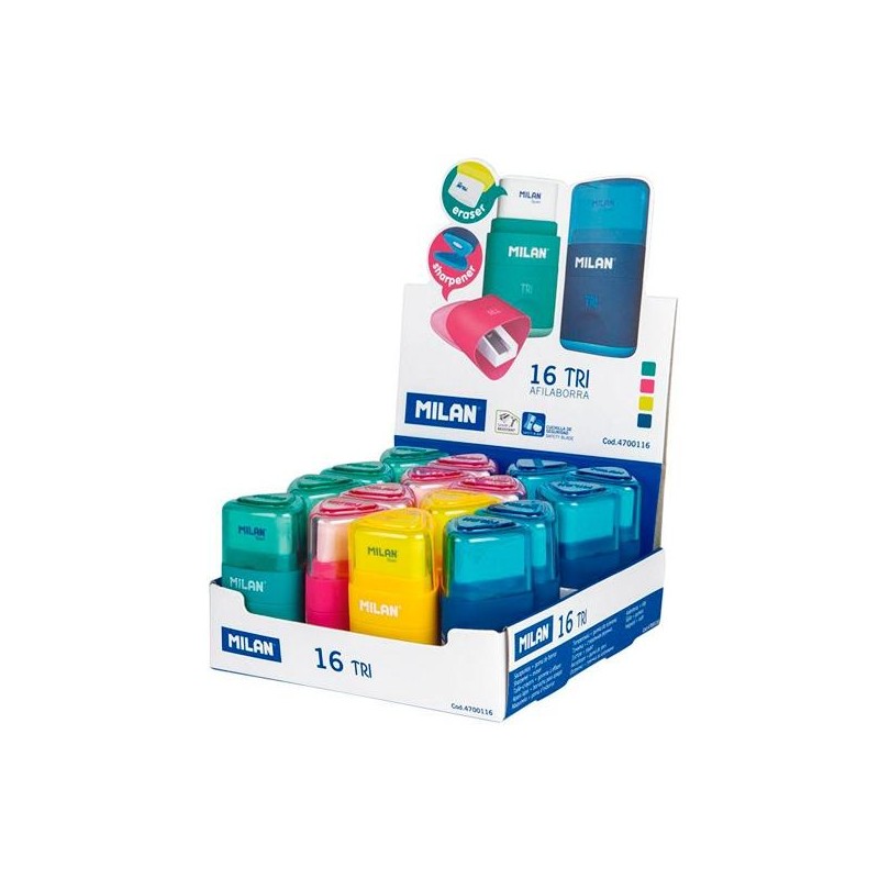 MILAN AFILABORRA TRI SERIE ACID C/SURTIDOS CAJA EXPOSITORA 16 UD