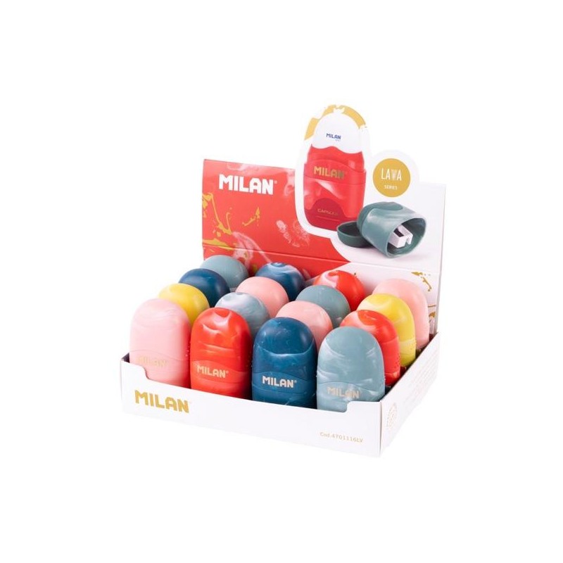 MILAN AFILABORRAS CAPSULE LAVA SURTIDO CAJA EXPOSITORA 16 UD