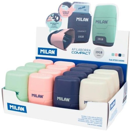 MILAN AFILABORRA COMPACT SERIE 1918 C/SURTIDOS CAJA EXPOSITORA 16 UD