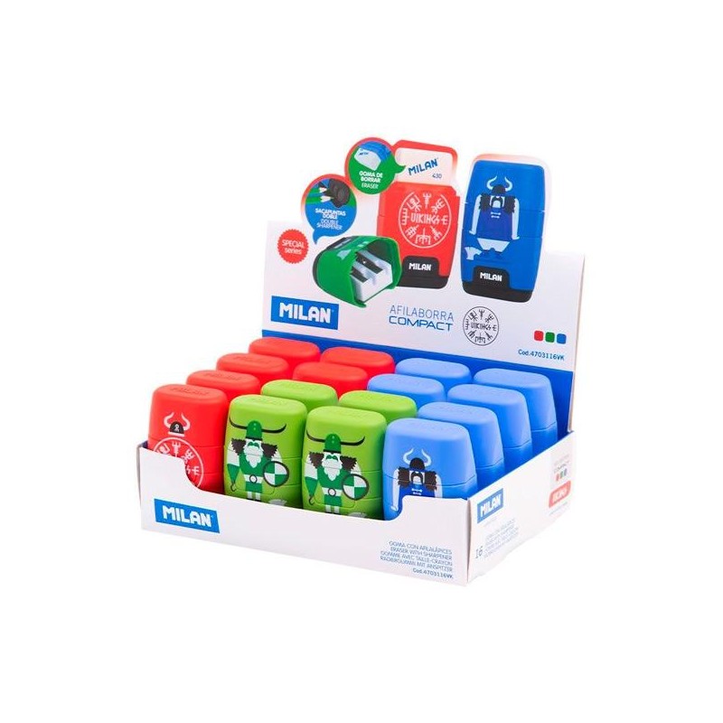 MILAN AFILABORRA COMPACT VIKINGS CAJA EXPOSITORA 16U C/SURTIDOS