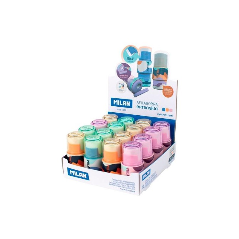 MILAN AFILABORRA EXTENSIÓN SERIE THE FUN CAJA EXPOSITORA 16 C/SURTIDOS