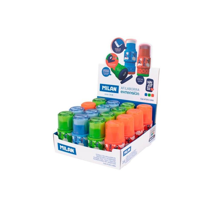MILAN AFILABORRA EXTENSION SERIE ESPECIAL NINJUTSU C/SURTIDOS CAJA EXPOSITORA 16 UD