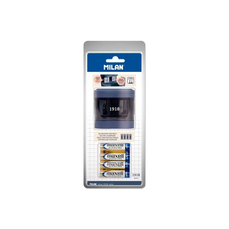 MILAN AFILALÁPICES ELÉCTRICO MAXI-REGULAR SERIE 1918 C/DEPÓSITO AZUL MARINO BLISTER