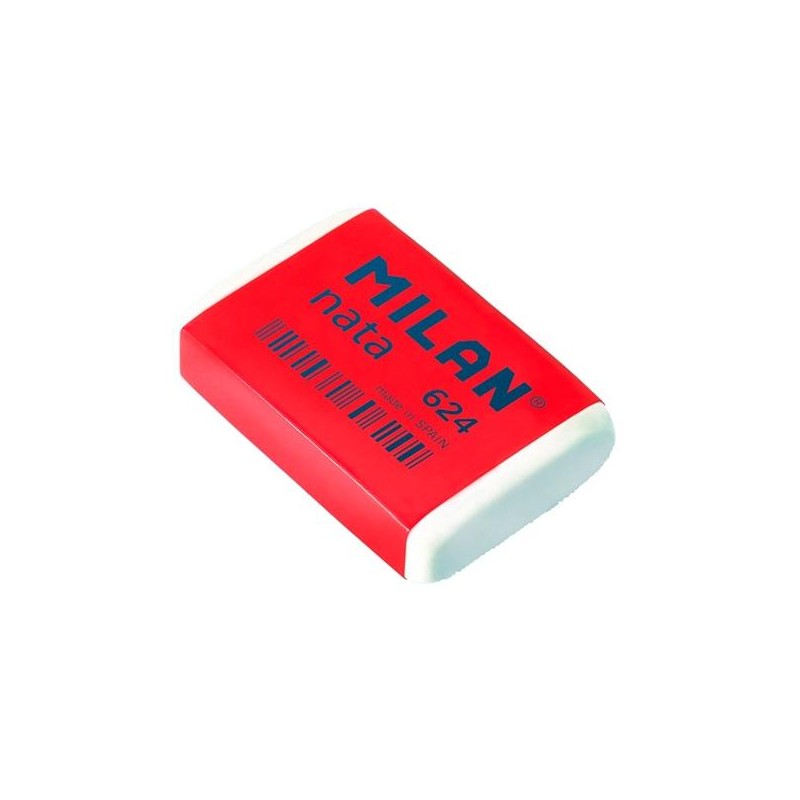 MILAN GOMA 624 NATA 3,9X2,7X0,9 CM BLANCO -CAJA 24U-