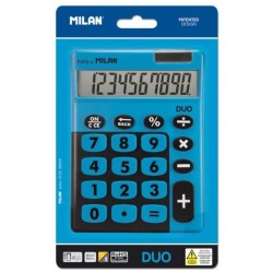 MILAN CALCULADORA TOUCH DUO 10 DIGITOS DUAL BLISTER AZUL