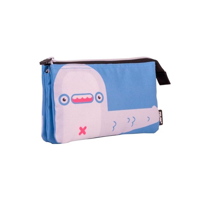 MILAN PORTATODO 5 COMPARTIMENTOS SERIE ESPECIAL ALIENS AZUL