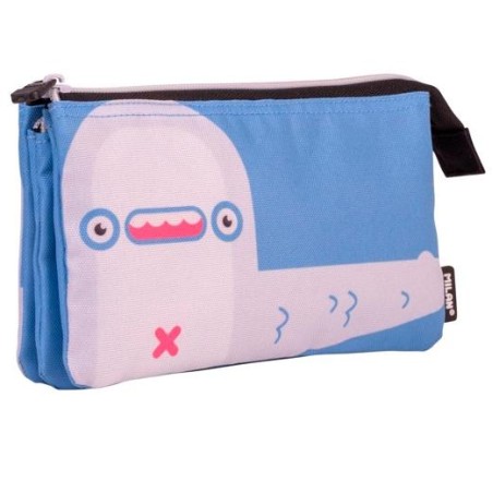MILAN PORTATODO 5 COMPARTIMENTOS SERIE ESPECIAL ALIENS AZUL