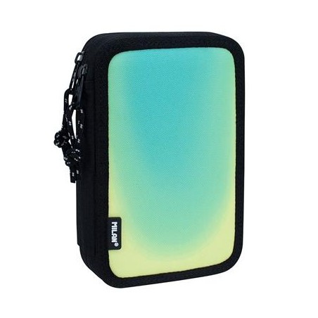 MILAN PLUMIER 2 PISOS C/CONTENIDO SUNSET NEGRO/VERDE