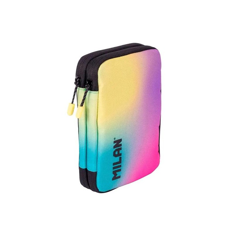 MILAN PLUMIER 2 PISOS CON CONTENIDO COLECCIÓN SUNSET NEGRO