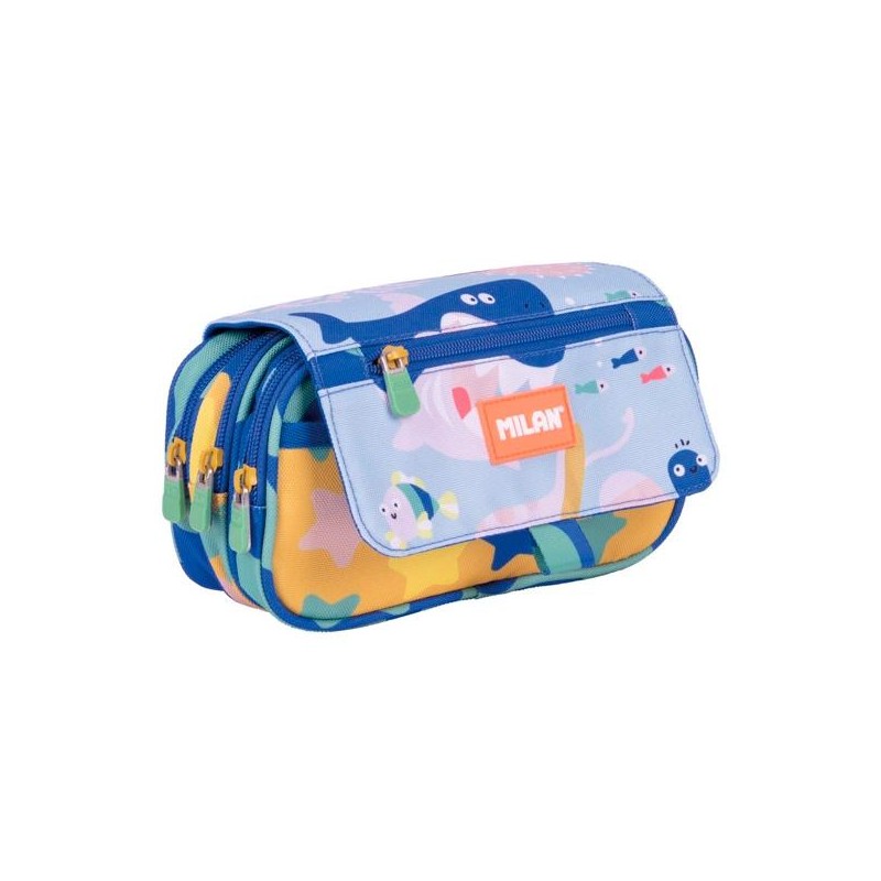 MILAN PORTATODO 4 CREMALLERAS CON SOLAPA SERIE ESPECIAL BLUE ODYSSEY