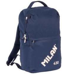 MILAN MOCHILA URBANA COMPACTA CON CIERRE DE SEGURIDAD 15L COLECCIÓN 430 SINCE 1918 AZUL