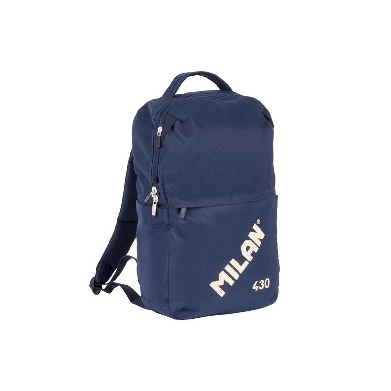 MILAN MOCHILA URBANA COMPACTA CON CIERRE DE SEGURIDAD 15L COLECCIÓN 430 SINCE 1918 AZUL