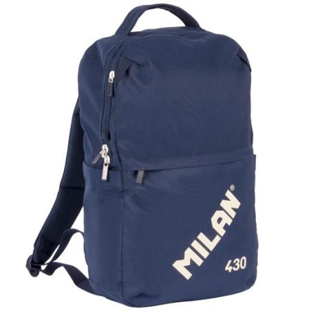 MILAN MOCHILA URBANA COMPACTA CON CIERRE DE SEGURIDAD 15L COLECCIÓN 430 SINCE 1918 AZUL