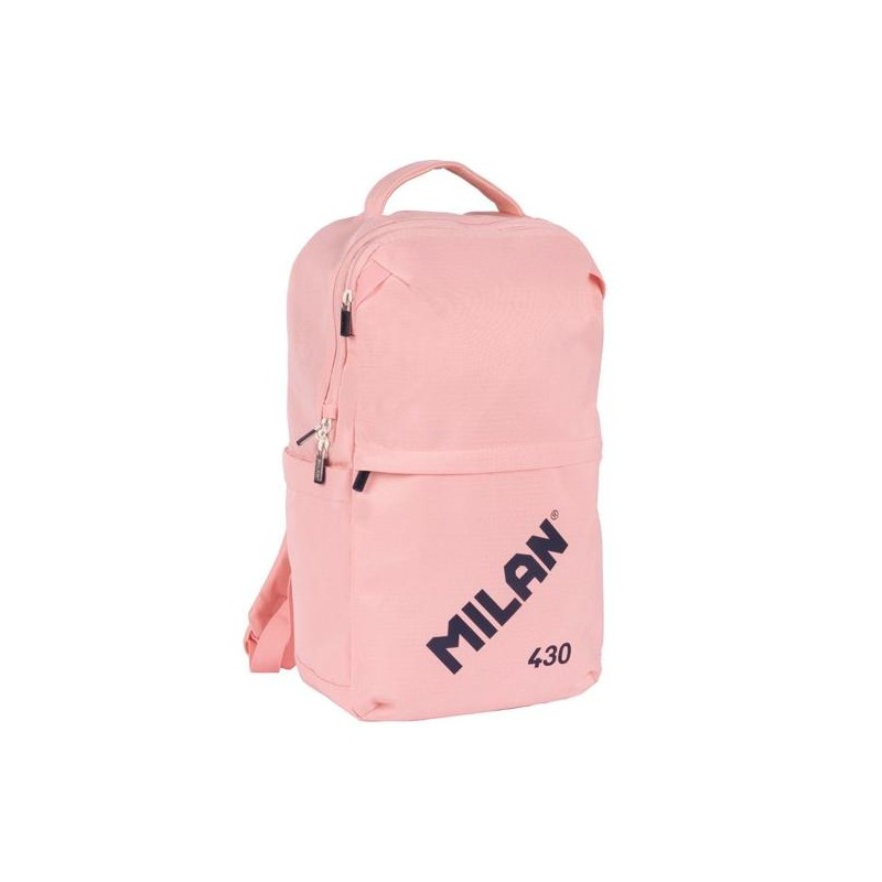 MILAN MOCHILA URBANA COMPACTA CON CIERRE DE SEGURIDAD 15L COLECCIÓN 430 SINCE 1918 ROSA