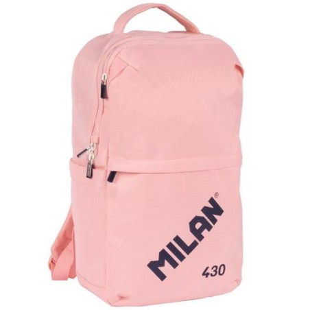MILAN MOCHILA URBANA COMPACTA CON CIERRE DE SEGURIDAD 15L COLECCIÓN 430 SINCE 1918 ROSA