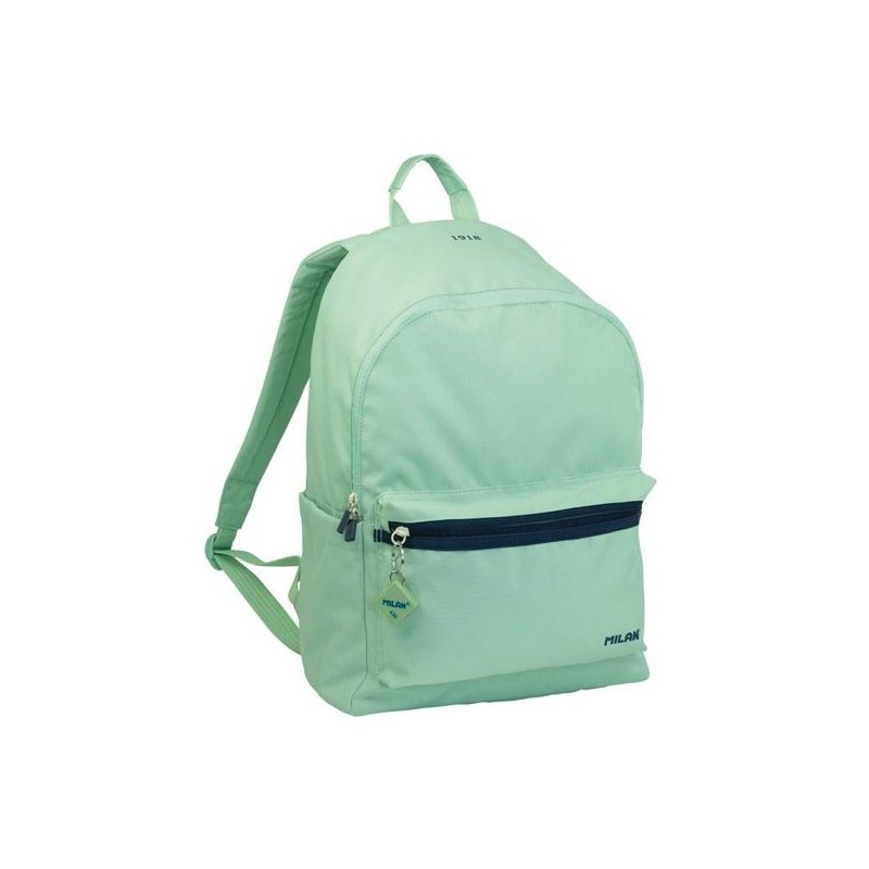 MILAN MOCHILA URBANA CLÁSICA 2 CREMALLERAS 22L SERIE 1918 VERDE