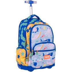MILAN MOCHILA CON RUEDAS 6 CREMALLERAS 25L SERIE ESPECIAL BLUE ODYSSEY