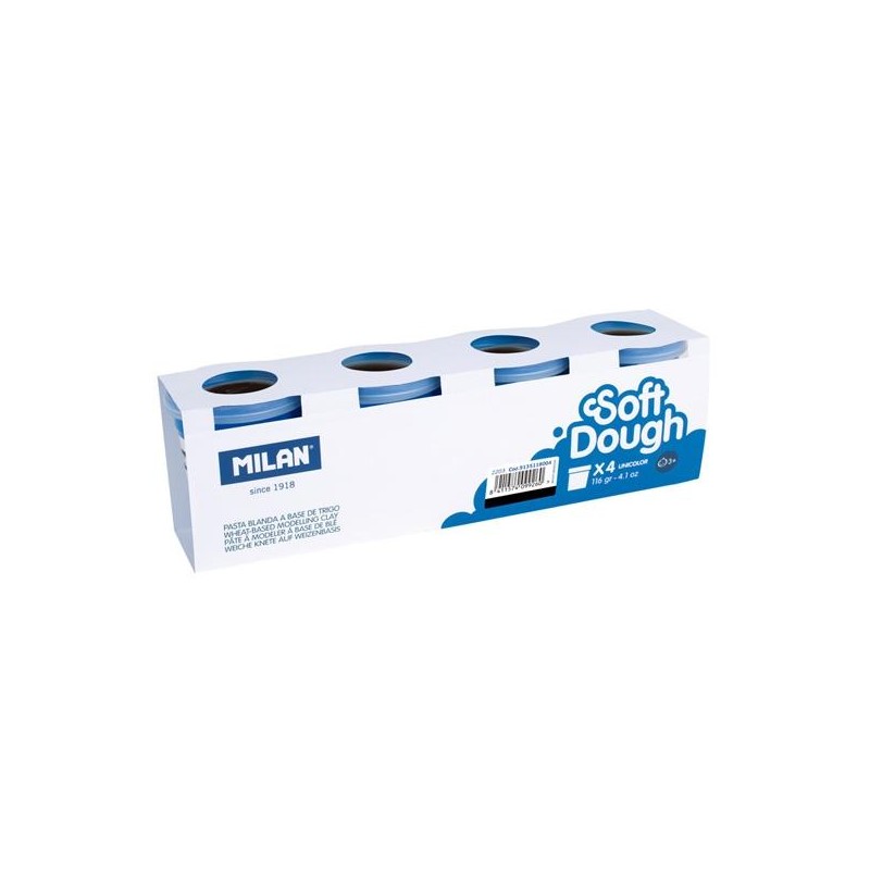 MILAN PASTA BLANDA SOFT DOUGH BOTE 116GR NEGRO CAJA 4 UD