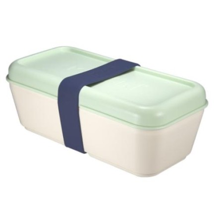 MILAN RECIPIENTE PARA ALIMENTOS RECTANGULAR 0,75L TAPA VERDE