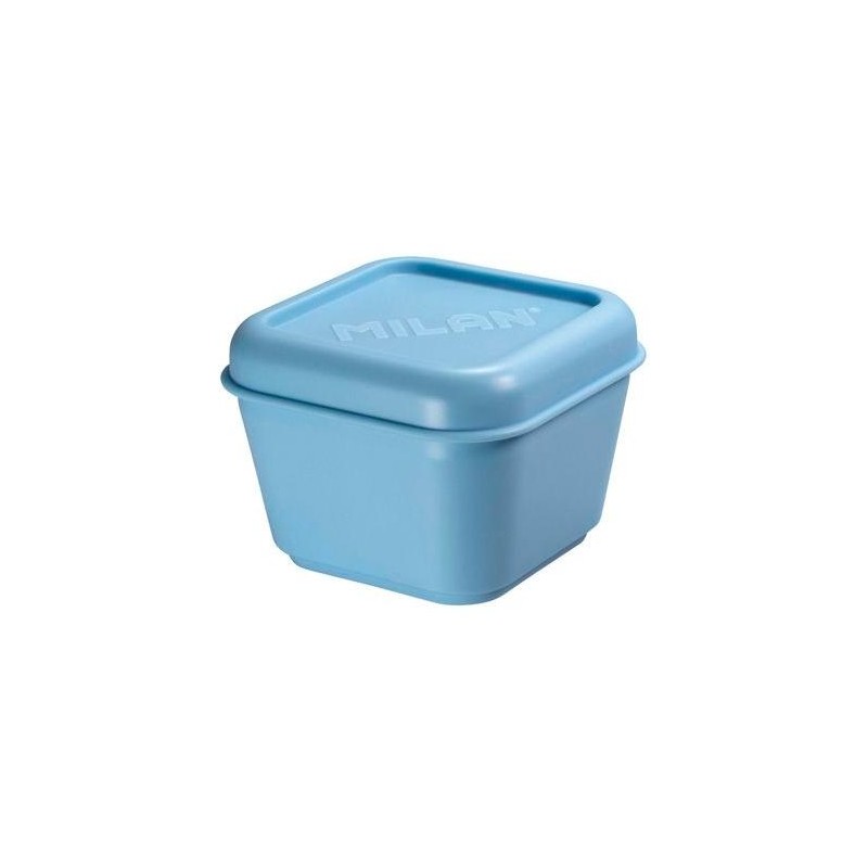 MILAN RECIPIENTE PARA ALIMENTOS CUADRADO 0,33L C/TAPA SERIE 1918 AZUL CLARO
