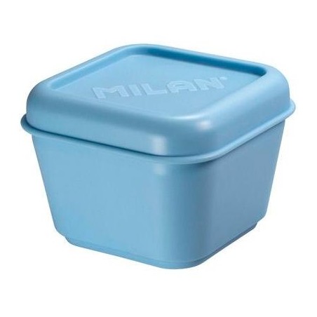 MILAN RECIPIENTE PARA ALIMENTOS CUADRADO 0,33L C/TAPA SERIE 1918 AZUL CLARO