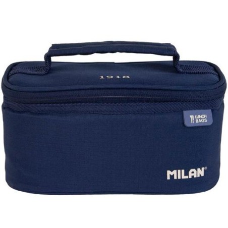MILAN BOLSA ISOTÉRMICA PORTA ALIMENTOS PEQUEÑA 1 RECIPIENTE 1,5L SERIE 1918 AZUL MARINO