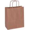 APLI BOLSA CON ASAS PAPEL KRAFT 18X8X21CM MARRÓN -50U-