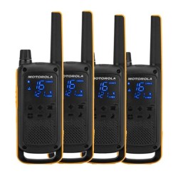 MOTOROLA WALKIE TALKIE T82 EXTREME QUAD PACK NEGRO