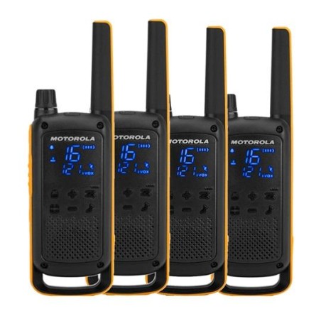 MOTOROLA WALKIE TALKIE T82 EXTREME QUAD PACK NEGRO