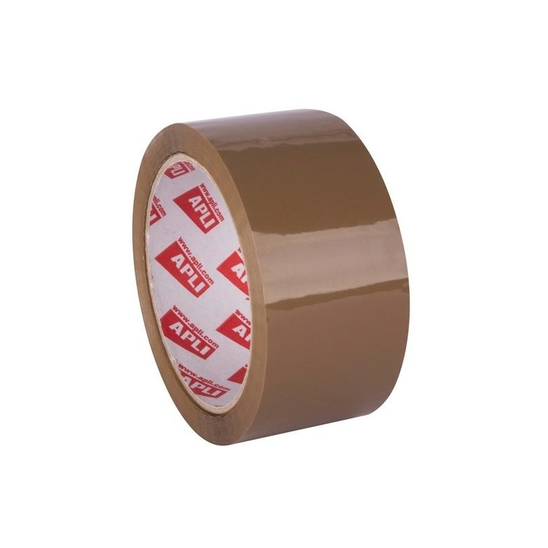 APLI PRECINTO BASIC PP ADHESIVO ACRÍLICO 28 MICRAS SIN RUIDO ROLLO 48MMX66M MARRÓN BRILLANTE