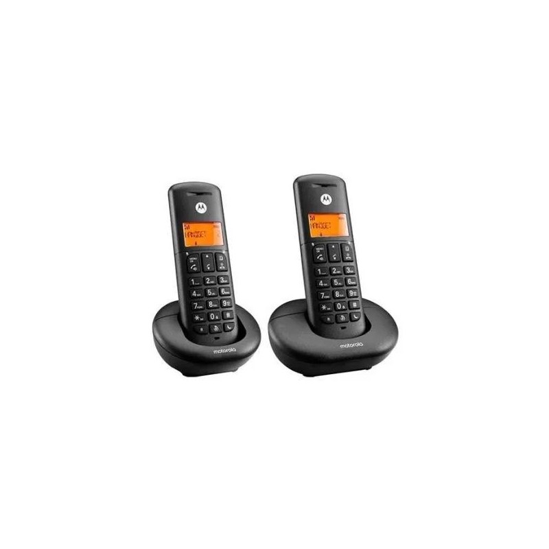 MOTOROLA TELEFONO INALAMBRICO E202 NEGRO DECT DUO DIGITAL KIT DOS UNIDADES