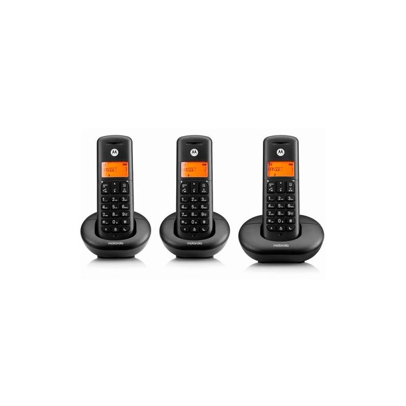 MOTOROLA TELEFONO INALAMBRICO E203 NEGRO DECT TRIO