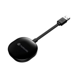 MOTOROLA ADAPTADOR USB-A INALAMBRICO PARA COCHE ANDROID NEGRO
