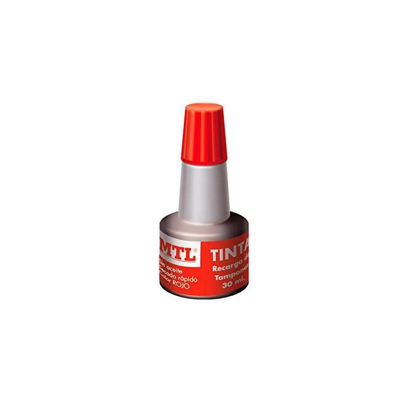 MTL TINTA DE SELLAR PARA RECARGA DE TAMPONES 30ML ROJO
