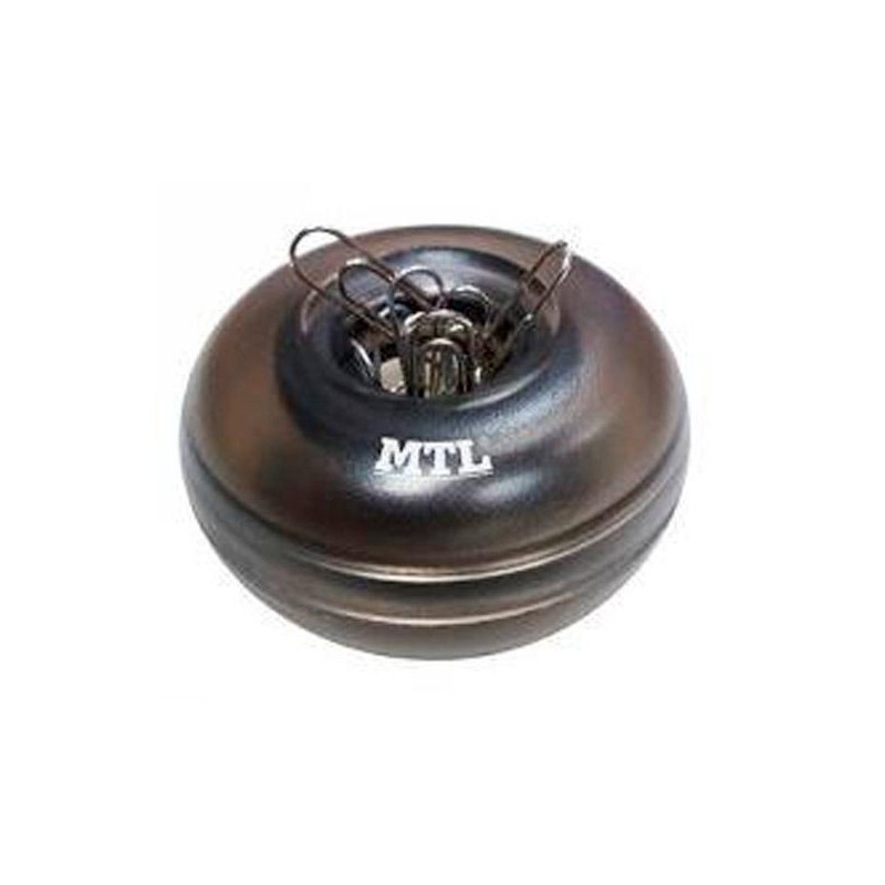 MTL PORTACLIPS IMANTADO REDONDO NEGRO TRASNLÚCIDO