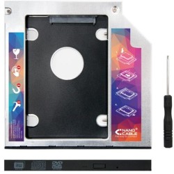 NANOCABLE ADAPTADOR DISCO DURO 2,5" DE 7,0MM PARA UNIDAD ÓPTICA PORTÁTIL DE 9,5MM