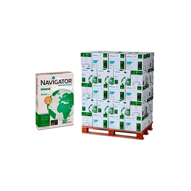 NAVIGATOR A4 80GR UNIVERSAL 1 PALET-300 PAQUETES- *** SOLO PENINSULA Y SERVICIO PUERTA BAJO, NO SE DESPALETIZARA NI SUBIRAN A PL