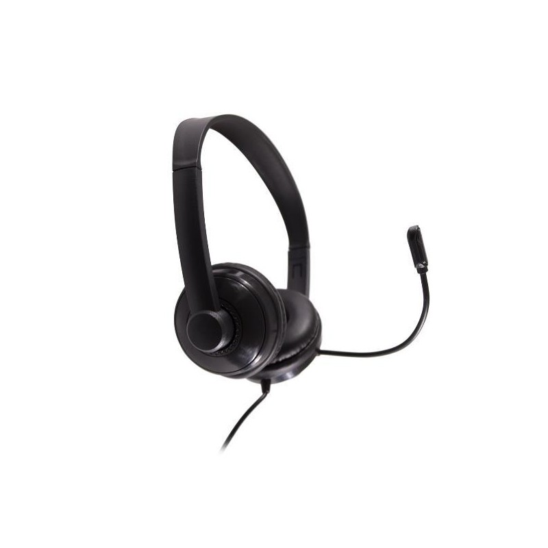 NILOX AURICULARES MICRÓFONO BIAURAL ESTEREO C/ CABLE USB NEGRO