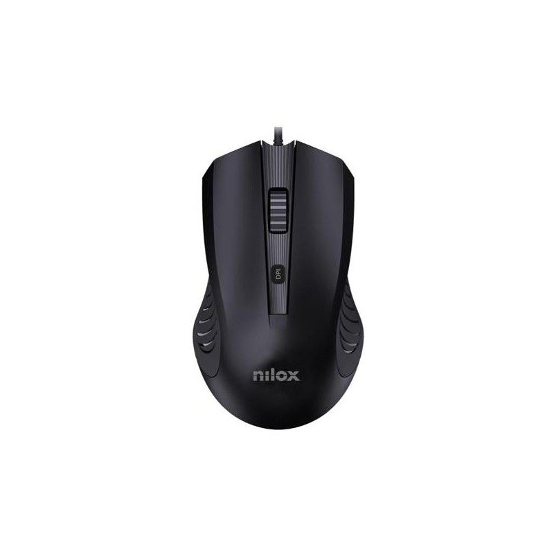 NILOX RATÓN CABLE USB 2400DPI NEGRO