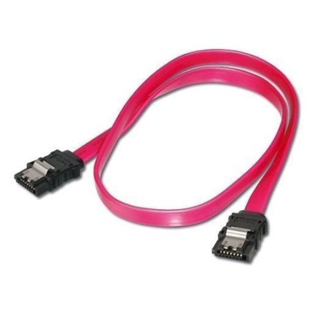 NILOX CABLE SATA III DATOS 6 GBP/S CON ANCLAJES, ROSA 1 M