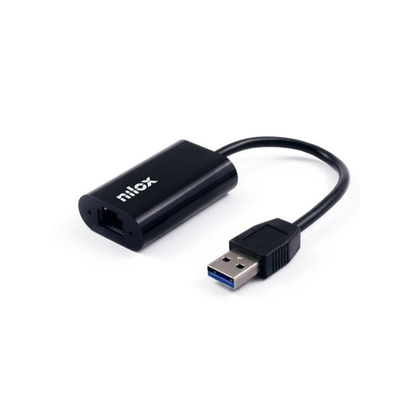NILOX CABLE ADAPTADOR USB A A RJ45 M/H NEGRO
