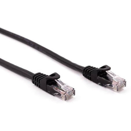 NILOX CABLE RED LATIGUILLO RJ45 CAT.6 UTP NEGRO, 5.0 M