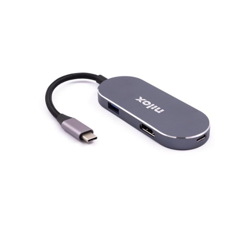 NILOX DOCK STATION 3 PUERTOS USB 3.0 1, USBC Y HDMI