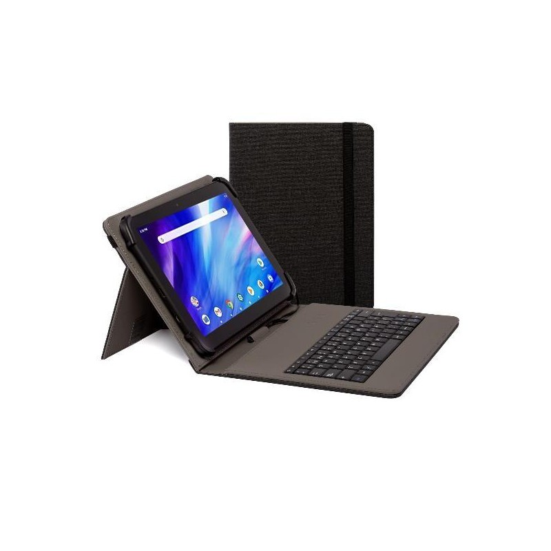 NILOX FUNDA TABLET 9,7" A 10´5" CON TECLADO USB NEGRO