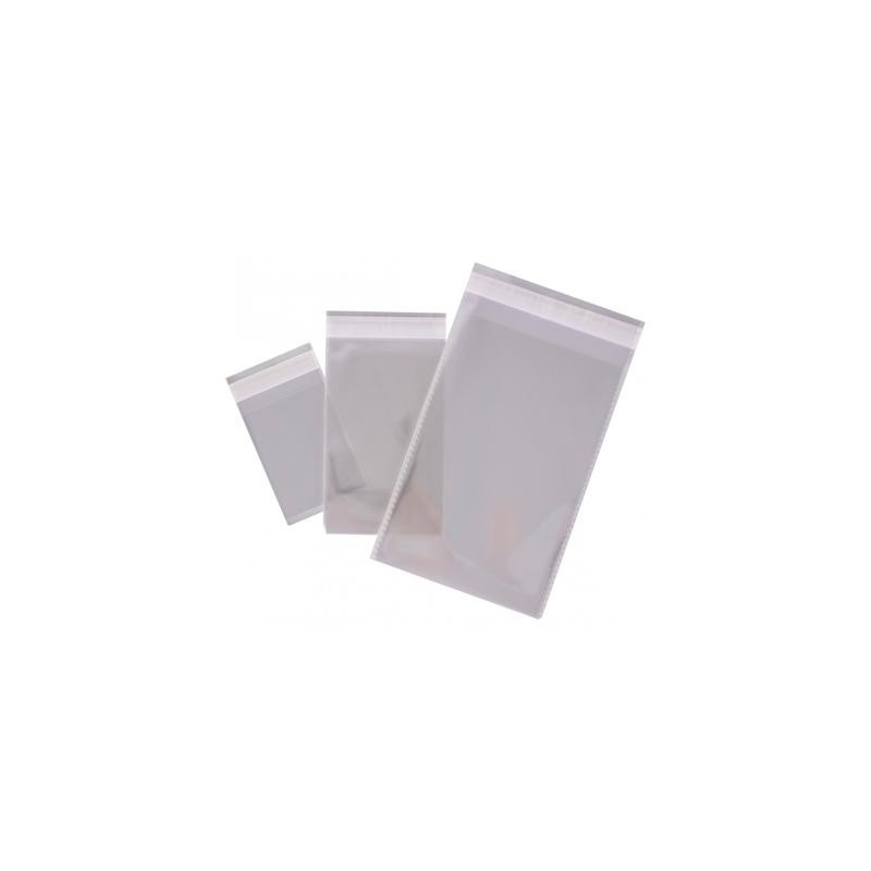 APLI BOLSAS CIERRE ADHESIVO POLIPROPILENO TRANSPARENTE 80X120MM PACK 100 UD