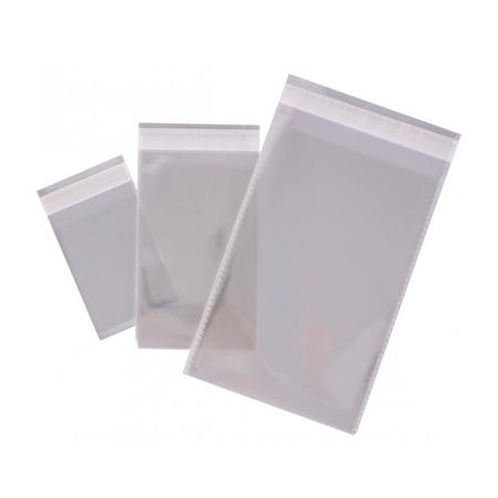 APLI BOLSAS CIERRE ADHESIVO POLIPROPILENO TRANSPARENTE 80X120MM PACK 100 UD